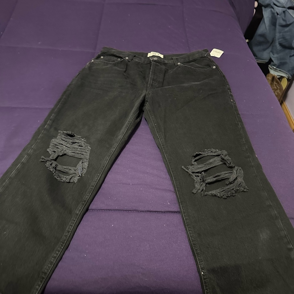 NWT Free people black denim jeans size 30